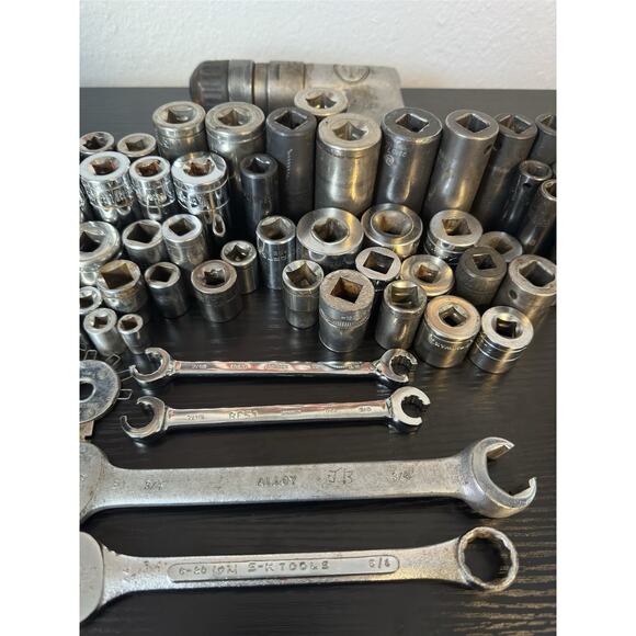 67 Piece Socket, Wrench, Tools All USA MADE Sk, Craftsman, Bonney, Etc - Picture 3 of 6